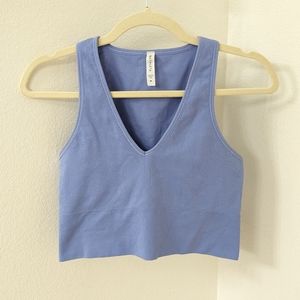 Athleta Conscious Crop A-C Ribbed Top M